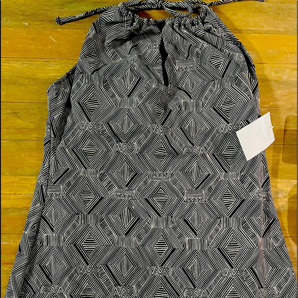 Garnet Hill High Neck Swim Dress. Size 14 NWT